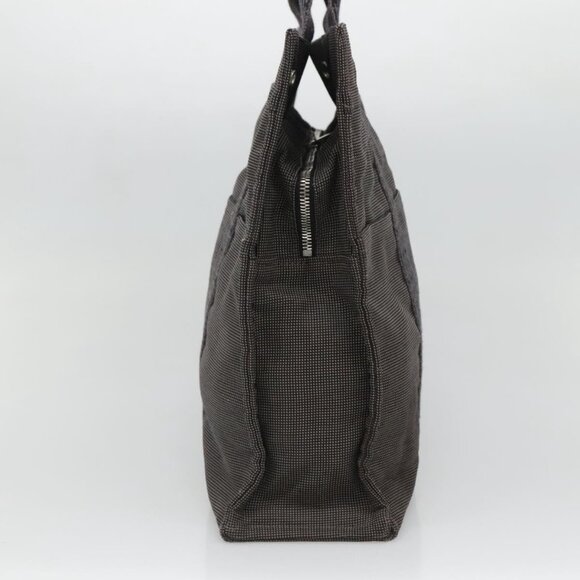 HERMES Her Line MM Hand Bag Canvas Gray Auth - Picture 4 of 16
